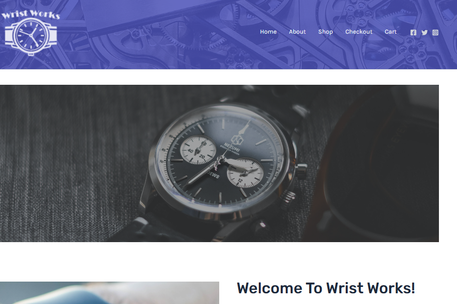 Jake's Watches logo with pocket watch illustration